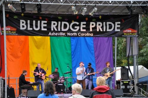 A performance at the Blue Ridge Pride festival A performance at the Blue Ridge Pride festival