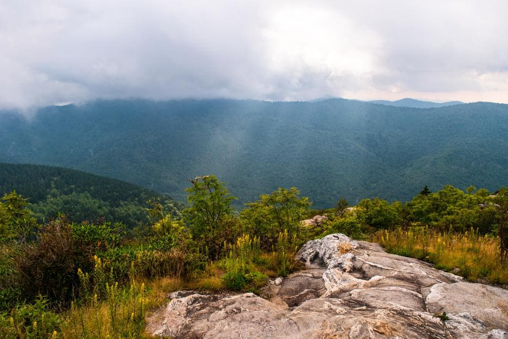 A stormy day at Sam Knob near Asheville, NC A stormy day at Sam Knob near Asheville, NC