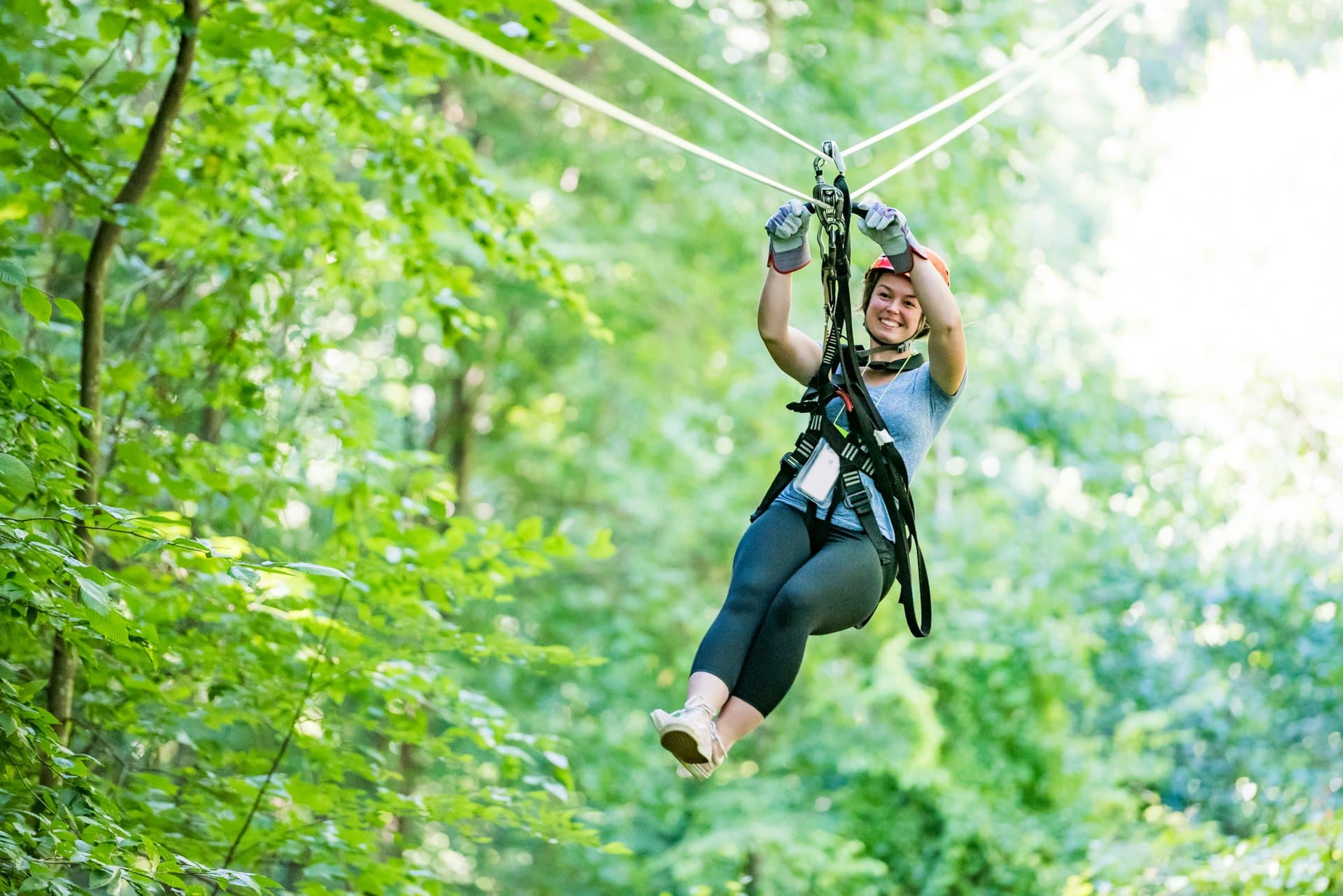 Ziplining at Navitat / Photo: Emily Chaplin Ziplining at Navitat / Photo: Emily Chaplin