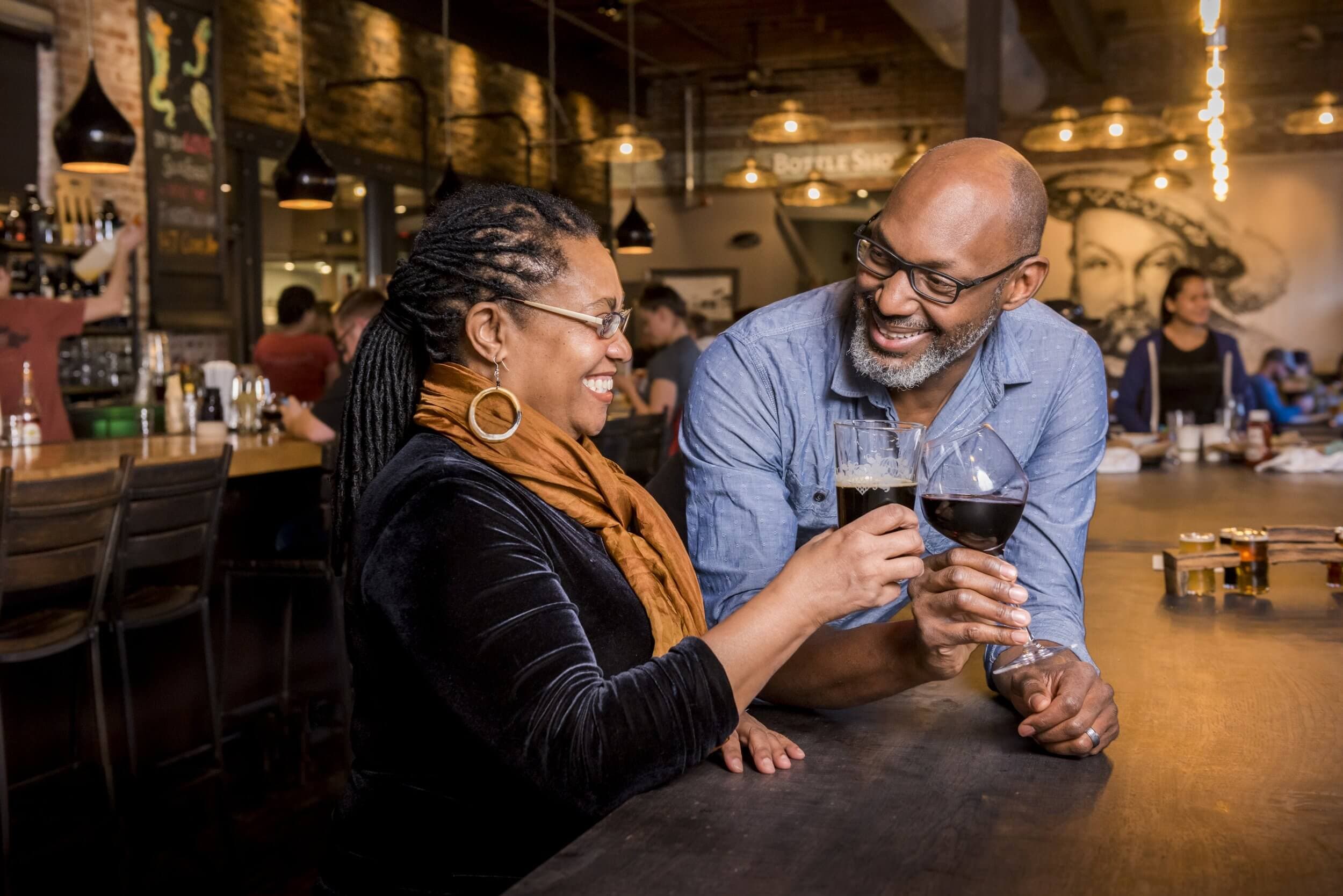 Couple at Wicked Weed Couple at Wicked Weed