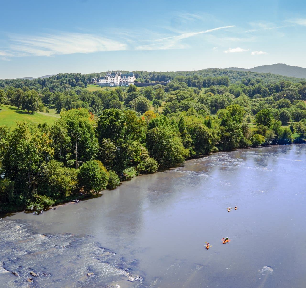 Kayaks next to the Biltmore Kayaks next to the Biltmore